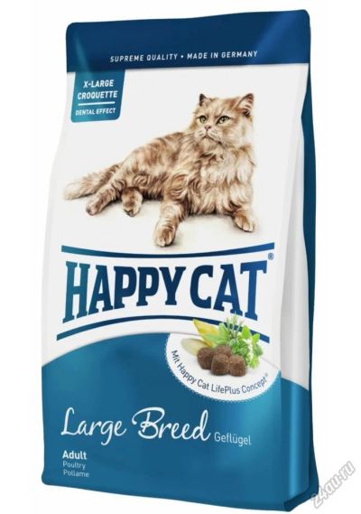 Лот: 5579201. Фото: 1. Корм Happy Cat Supreme Large Breed... Корма