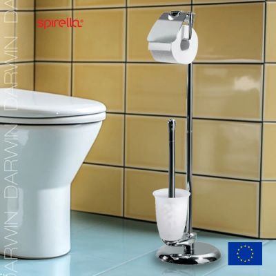 Лот: 24943493. Фото: 1. Ерш с подставкой и держателем... Аксессуары для ванной