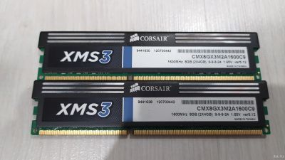 Лот: 15390750. Фото: 1. Corsair DDR3 1600 2x4Gb. Оперативная память