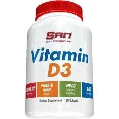 Лот: 17079536. Фото: 1. Vitamin D3 5000 от SAN 180 капс... Спортивное питание, витамины
