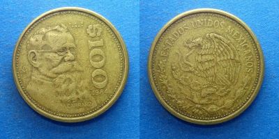 Лот: 16014039. Фото: 1. Мексика 100 песо 1984. Америка