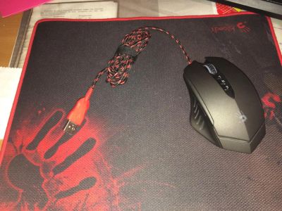 Лот: 7075916. Фото: 1. Мышь игровая компьютерная a4tech... Клавиатуры и мыши