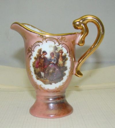 Лот: 17273093. Фото: 1. Лиможская миниатюра кувшинчик... Другое (антиквариат)