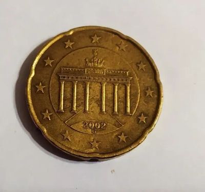 Лот: 25850521. Фото: 1. Германия 20 евроцентов 2002 двор... Германия и Австрия