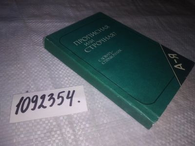 Лот: 25068664. Фото: 1. (1092354)Прописная или строчная... Словари
