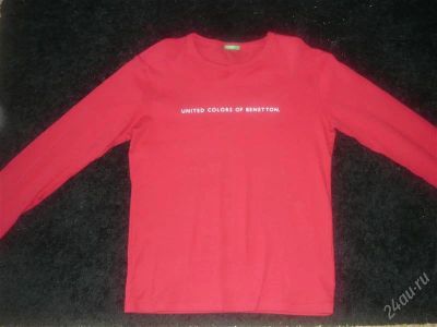 Лот: 774353. Фото: 1. футболка с длинным рукавом BENETTON... Футболки, поло, топы, лонгсливы