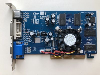 Лот: 23059541. Фото: 1. AGP 128Mb ATI Radeon 9550 Ретро. Видеокарты