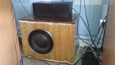 Лот: 12169822. Фото: 1. Сабвуфер 75ГДН(8Ом) с усилителем... Активные акустические системы