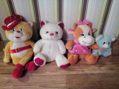 Лот: 9800818. Фото: 1. Мягкие игрушки. 4 игрушки одним... Мягкие