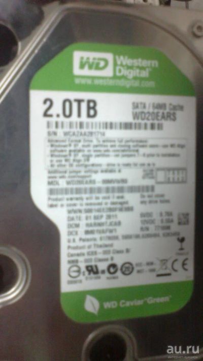 Лот: 8265410. Фото: 1. Hdd 2 Tb. Жёсткие диски (HDD)