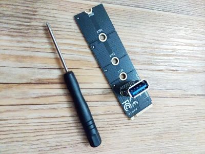 Лот: 11304889. Фото: 1. Переходник m2 - usb 3.0. Шлейфы, кабели, переходники
