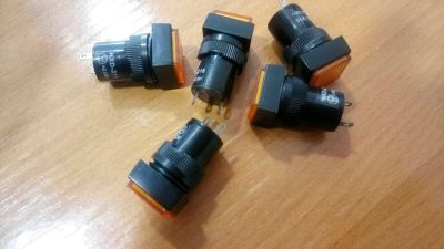 Лот: 9126136. Фото: 1. Лампа NXD-216 желтая (220V, 15mm... Электронные лампы