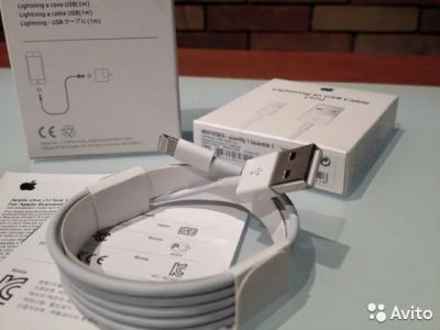 Лот: 8250631. Фото: 1. Lightning to USB Cable (1m) шнур... Дата-кабели, переходники