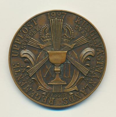 Лот: 10958979. Фото: 1. Швеция Медаль 1927 Королевский... Памятные медали