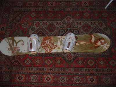 Лот: 3314065. Фото: 1. сноуборд с крепами. Комплект в сборе