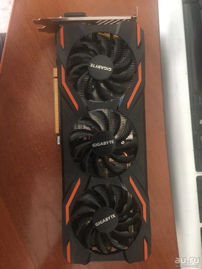 Лот: 13751224. Фото: 1. Видеокарта GTX1080 Gigabyte gv-n1080wf3oc... Видеокарты