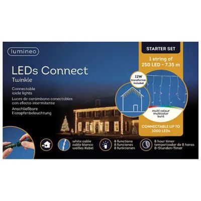 Лот: 16931601. Фото: 1. Гирлянда 7.35м LED icicle tw connect... Гирлянды, шарики, новогодние аксессуары