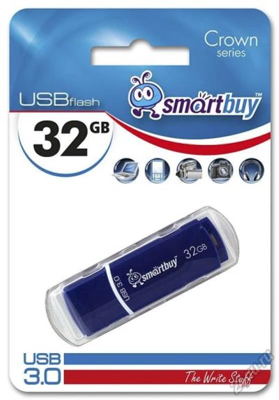 Лот: 5621593. Фото: 1. Флеш-накопитель USB3.0 32GB SmartBuy... USB-флеш карты