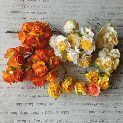 Лот: 18183418. Фото: 1. Цветы для скрапбукинга набор 6. Искусственные и сувенирные цветы