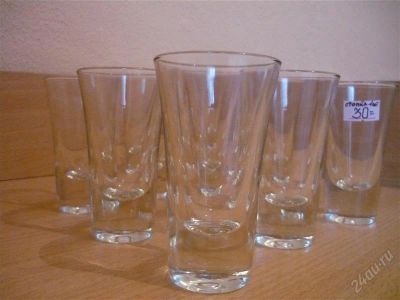 Лот: 947813. Фото: 1. Стопки 9шт стекло. Кружки, стаканы, бокалы