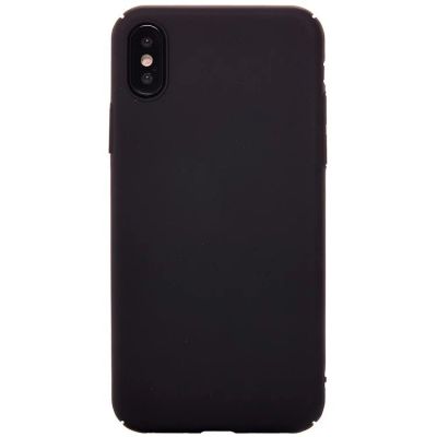 Лот: 11074290. Фото: 1. Чехол iPhone X/ XS (black)Силикон... Чехлы, бамперы
