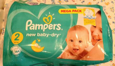 Лот: 18496683. Фото: 1. Подгузники Pampers new baby-dry... Детская гигиена