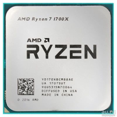 Лот: 9384572. Фото: 1. Процессор AMD Ryzen 7 1700X (BOX... Процессоры
