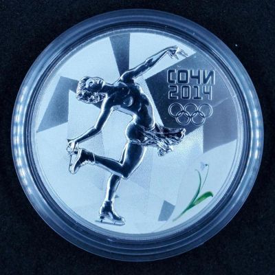 Лот: 15139303. Фото: 1. 3 рубля XXII Зимние Олимпийские... Россия после 1991 года
