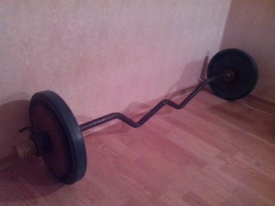 Лот: 3493460. Фото: 1. Блины 10 кг 2шт 5кг 2шт гриф диаметр... Штанги, блины