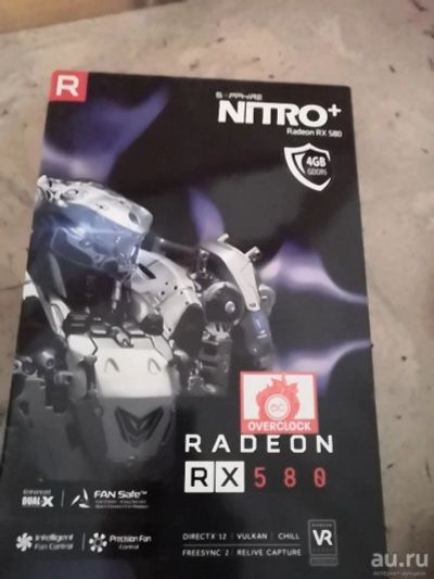 Лот: 16658557. Фото: 1. Radeon Rx 580 4gb sapphire nitro... Видеокарты