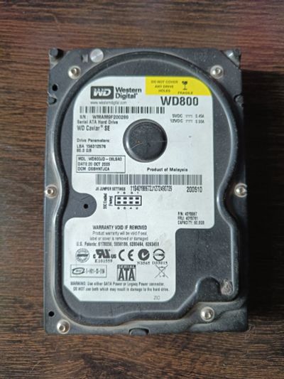 Лот: 19166762. Фото: 1. WD800 80gb. Жёсткие диски (HDD)