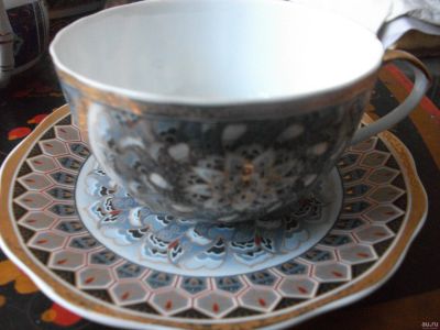 Лот: 13715782. Фото: 1. Фарфор.Япония.Чайные чашечка с... Фарфор, керамика