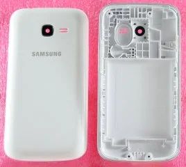 Лот: 9188509. Фото: 1. Корпус Samsung S7262 Белый\Черный. Корпуса, клавиатуры, кнопки