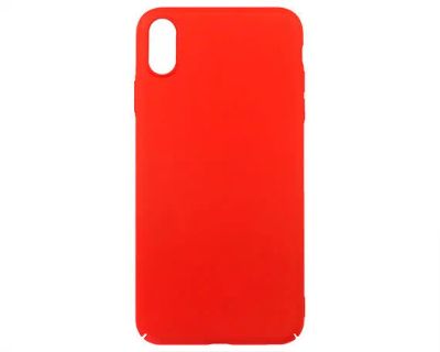Лот: 20888252. Фото: 1. Чехол iPhone XS Max пластик (красный... Чехлы, бамперы