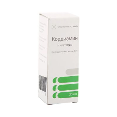 Лот: 23261843. Фото: 1. Кордиамин капли 25% 30мл. Лекарства