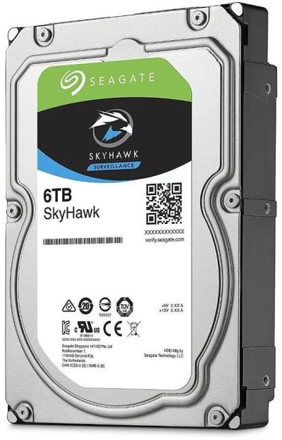 Лот: 17565798. Фото: 1. Жесткий диск Seagate Skyhawk st6000vx001... Жёсткие диски