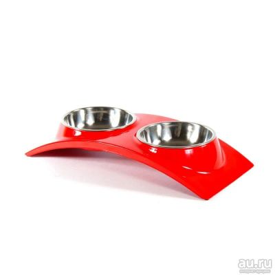 Лот: 10406468. Фото: 1. Миска superdesign элеганс двойная... Миски, лотки, наполнители