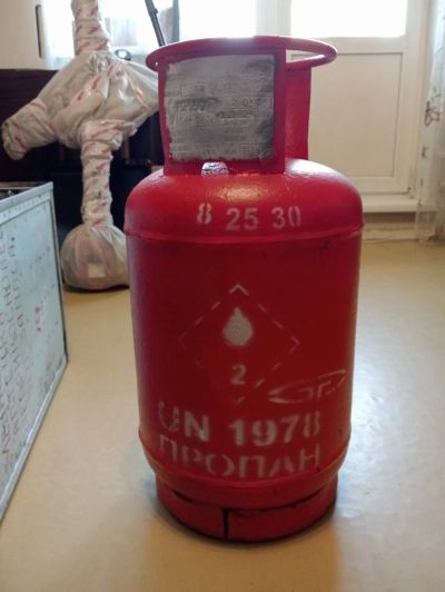 Лот: 25838092. Фото: 1. Газовый баллон 27 литров. Баллоны, газ в баллонах
