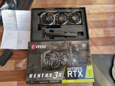 Лот: 17791721. Фото: 1. Видеокарта MSI GeForce RTX 3070... Видеокарты