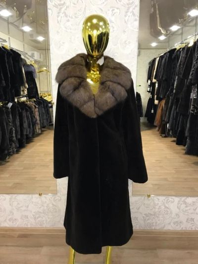 Лот: 10688200. Фото: 1. Новая норковая шуба с баргузинским... Верхняя одежда