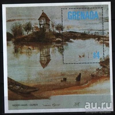Лот: 10812856. Фото: 1. Гренада 1980г - Дюрер - блок чистый. Марки