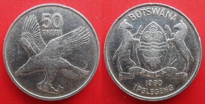 Лот: 25084974. Фото: 1. (№3152-Э252/1Б/LM) 50 тхебе 1980... Африка