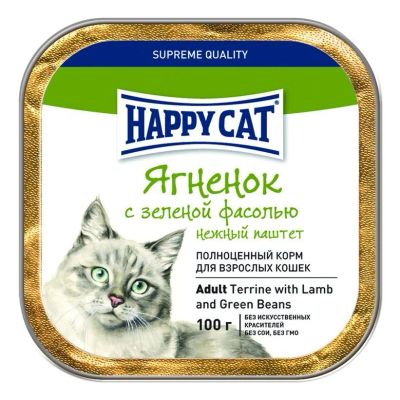 Лот: 13970218. Фото: 1. Паштет Happy Cat (Хэппи Кэт) Ягненок... Корма