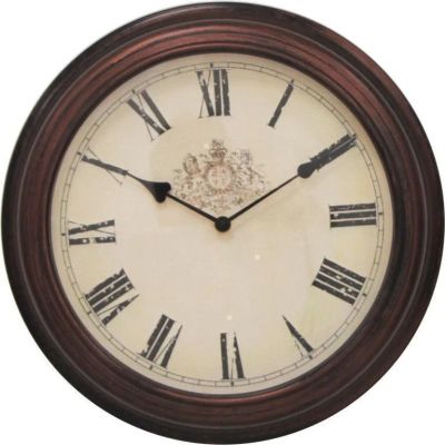 Лот: 6847674. Фото: 1. Часы настенные коричневые. Часы настенные, настольные