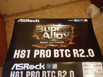Лот: 9873784. Фото: 1. Материнская плата Asrock H81 PRO... Материнские платы