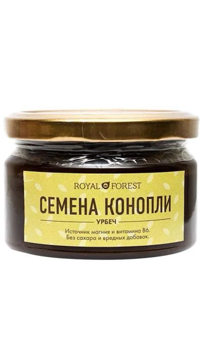 Лот: 10200367. Фото: 1. Урбеч Royal Forest из семян конопли... Другое (продукты)