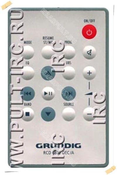 Лот: 15909094. Фото: 1. Пульт GRUNDIG RCD 6800 DEC-A. Пульты ДУ