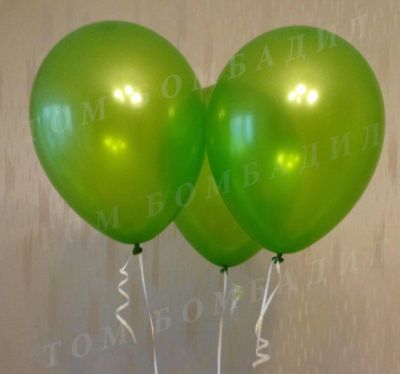 Лот: 3687039. Фото: 1. Зеленый воздушный шарик (оттенок... Воздушные шары