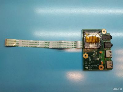 Лот: 18289518. Фото: 1. Б/У плата с разъемами USB, Audio... Платы расширения, контроллеры, доп. порты