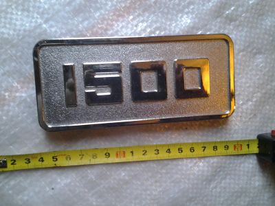 Лот: 6148301. Фото: 1. большая табличка, шильдик 1500... Детали тюнинга